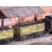 HORNBY Rake of TWO 7 PLANK WAGONS with Real Coal Load Added